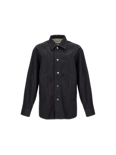 Jil Sander W Denim Shirt 01 Regular Fit Overshirt In Blue