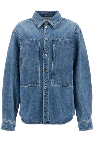 Jil Sander Denim Overshirt In Multicolor