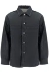 Jil Sander Curved Hem Denim Shirt In Blue