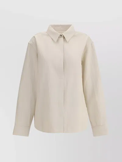 Jil Sander Denim Oversized Shirt Modern Design
