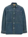 Jil Sander Denim Jacket Featuring Chest Pocket And Contrast Stitching In 420
