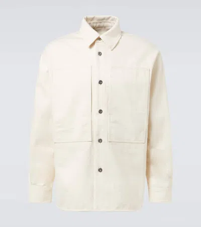 Jil Sander Denim Shirt In Beige