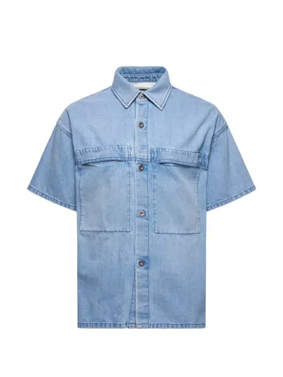 Jil Sander Denim Shirt 182 Fluid Denim In Blue