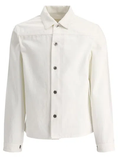 Jil Sander Denim Shirt Jacket 03 In White