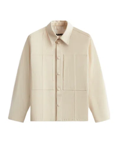 Jil Sander Denim Shirt In Nude