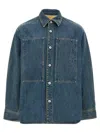 Jil Sander Denim Jacket Featuring Chest Pocket And Contrast Stitching