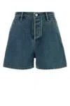 Jil Sander Denim Shorts With Belt Loops And Pockets In 420