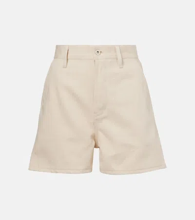 Jil Sander Denim Shorts In White