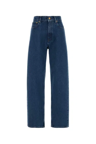 Jil Sander Denim Trouser 03 Treated In Blue