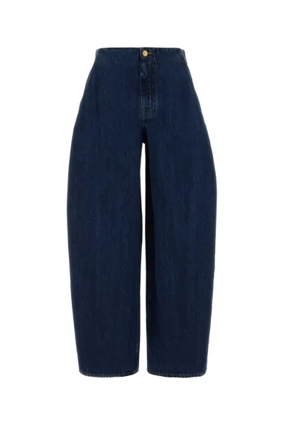 Jil Sander Denim Trouser 04 Treated In Blue
