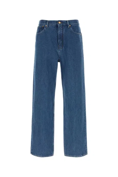 Jil Sander Denim Trouser 4 Treated In Blue