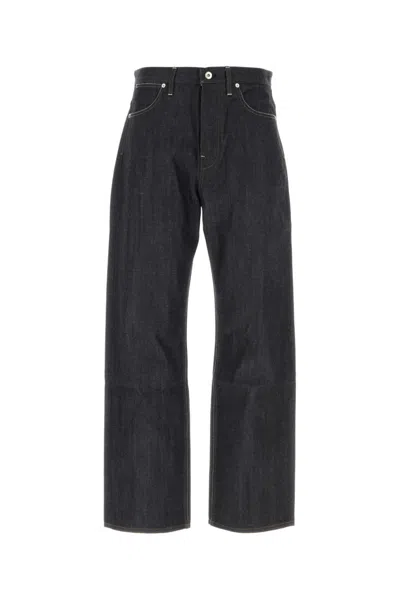 JIL SANDER DENIM WIDE LEG JEANS