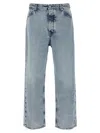 Jil Sander Antartic Blue Cotton 183 Aw 23 Treated Trousers In Brown
