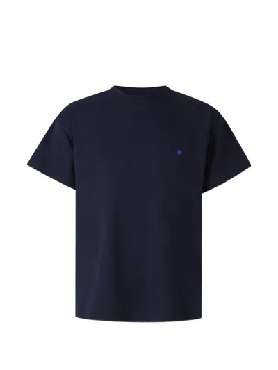 Jil Sander Dot-embroidery T-shirt In Blue