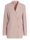 Jil Sander Double Breast Blazer Jacket Blazer And Suits Pink