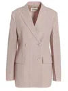 Jil Sander Double Breast Blazer Jacket Blazer And Suits Pink In Pink