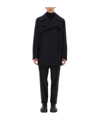Jil Sander Men's Caban Trenches And Coats In Blue