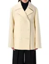 Jil Sander Women's Double-breasted Coat In Bone