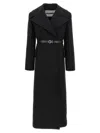 Jil Sander Double-breasted Coat Coats And Trench Coats Black In Black