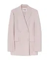 Jil Sander Double-breasted Tailored Blazer In Pink