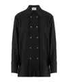 Jil Sander Double-breasted Virgin-wool Coat In Black