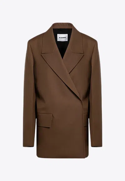 JIL SANDER DOUBLE-BREASTED WOOL BLAZER