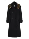Jil Sander Double-breasted Wool Coat In Black