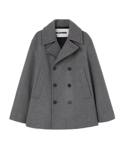 JIL SANDER JIL SANDER DOUBLE BREASTED FELTED COAT