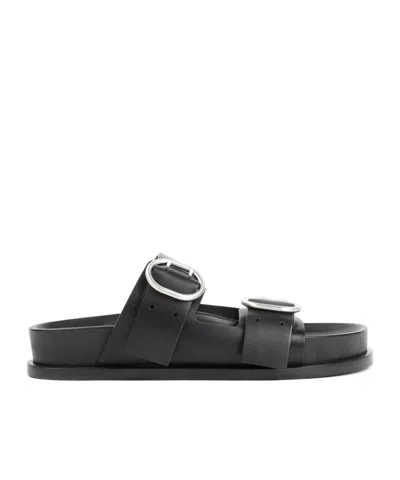 JIL SANDER JIL SANDER DOUBLE BUCKLED OPEN TOE SANDALS