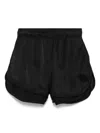 Jil Sander Double-face Shorts In Black