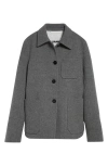 Jil Sander Double Face Wool Felt Shirt Jacket