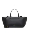 Jil Sander Double Handle Shoulder Bag In Black