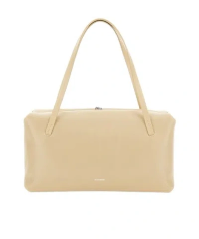 Jil Sander Double Handle Shoulder Bag In Nude
