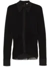 Jil Sander Women Double Layer Shirt In Black