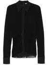 Jil Sander Women Double Layer Shirt In Black