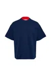Jil Sander Double-layer T-shirt In Blue