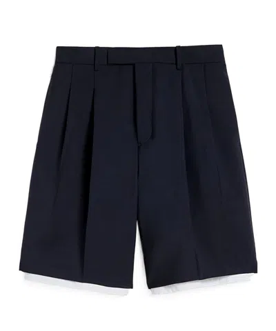 JIL SANDER JIL SANDER DOUBLE-LAYER PLEATED SHORTS