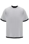 Jil Sander Double-layered T-shirt In Gray