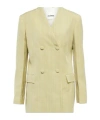 Jil Sander Double-breasted Blazer In Green
