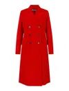 Jil Sander Tailored Coat Back Vent Double Breasted Lapels In Multi