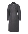 Jil Sander Double-breasted Virgin Wool Coat In Multi