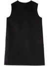 Jil Sander Doubleface Sleeveless Cashmere Dress In Black
