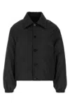 Jil Sander Polyester Padded Jacket Collared Design Cuffs In Black
