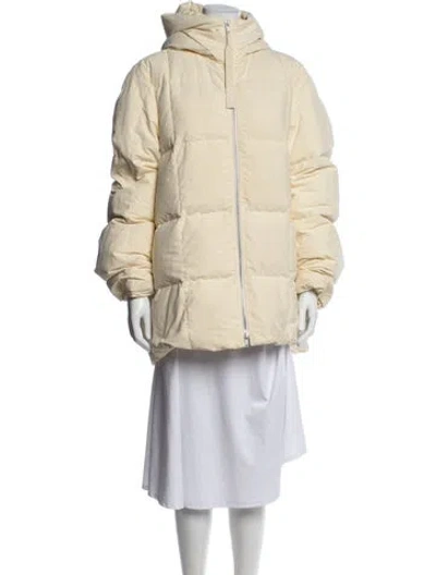 Pre-owned Jil Sander Down Coat In Yellow