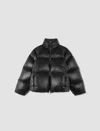 Jil Sander Zip-up Puffer Jacket In Nero