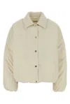 Jil Sander Quilted Down Down Jacket In White