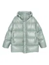 Jil Sander Down Jacket In Green