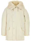 Jil Sander White Oversize Down Jacket In Neutrals