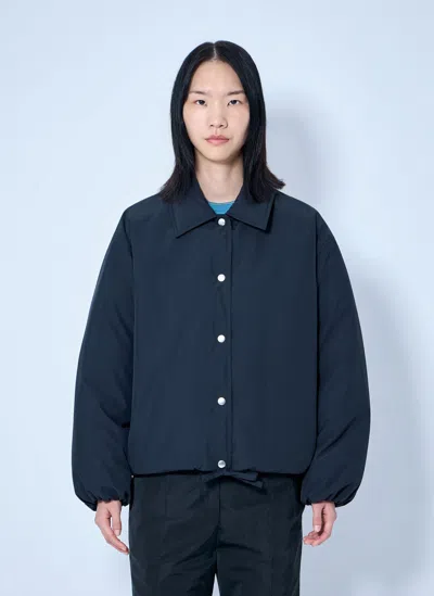 Jil Sander Down Jacket With Collar In Blue