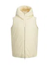 Jil Sander Hooded Gilet Vest Light Beige In White